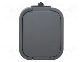 ABEX Tomacorriente de Alimentación AC 16A 250VAC Gris