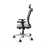 PIQUERAS Y CRESPO Silla de oficina Haches con mecanismo Sincro/Traslack, Gris
