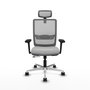 PIQUERAS Y CRESPO Silla de oficina Haches con mecanismo Sincro/Traslack, Gris