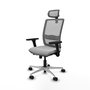 PIQUERAS Y CRESPO Silla de oficina Haches con mecanismo Sincro/Traslack, Gris