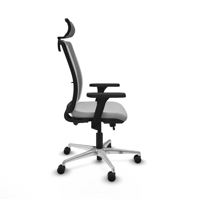 PIQUERAS Y CRESPO Silla de oficina Haches con mecanismo Sincro/Traslack, Gris