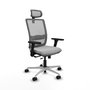 PIQUERAS Y CRESPO Silla de oficina Haches con mecanismo Sincro/Traslack, Gris