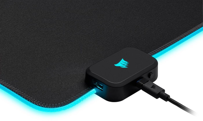 Corsair MM700 RGB Alfombrilla de ratón para juegos Negro Extended-XL