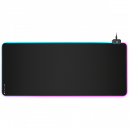 Corsair CH-9417070-WW Alfombrilla de ratón para juegos MM700 RGB, Negro, Caucho, 930mm x 400mm, Base Antideslizante, Retroiluminación LED