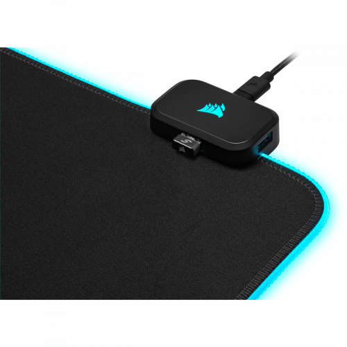 Corsair CH-9417070-WW Alfombrilla de ratón para juegos MM700 RGB, Negro, Caucho, 930mm x 400mm, Base Antideslizante, Retroiluminación LED Corsair CH-9417070-WW Alfombrilla de ratón para juegos MM700 RGB, Negro, Caucho, 930mm x 400mm, Base Antideslizante, Retroiluminación LED
