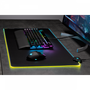 Corsair CH-9417070-WW Alfombrilla de ratón para juegos MM700 RGB, Negro, Caucho, 930mm x 400mm, Base Antideslizante, Retroiluminación LED