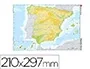 Teide Mapa Mudo Color Din A4 España Físico 210 x 297 mm