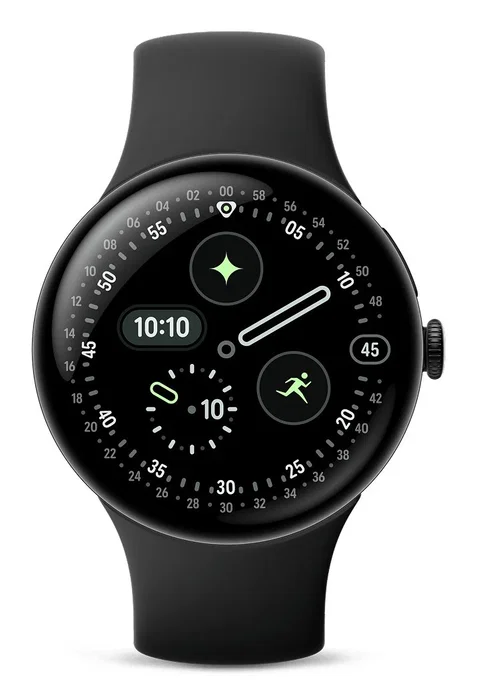 Google Pixel Watch 4 AMOLED 45 mm Pantalla Táctil Negro WiFi GPS