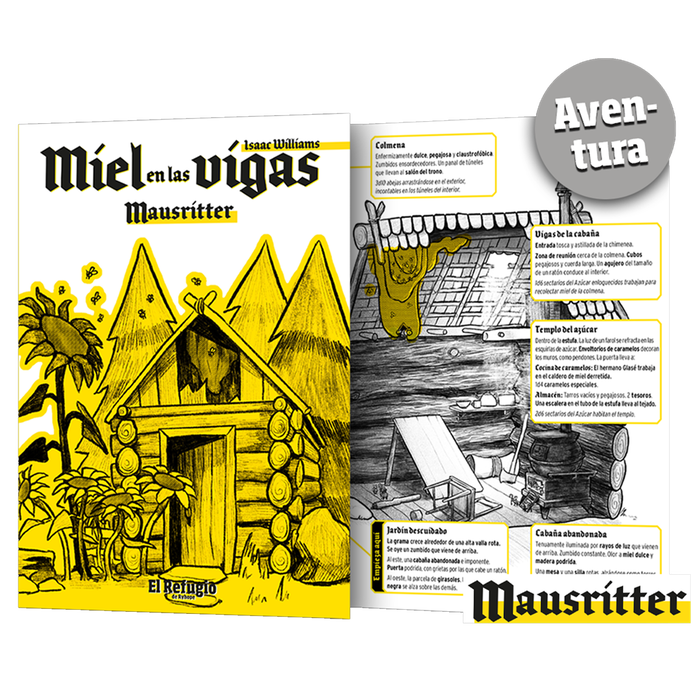 El Refugio de Ryhope Mausritter: Miel en las Vigas Expansión Juego de Rol El Refugio de Ryhope Mausritter: Miel en las Vigas Expansión Juego de Rol