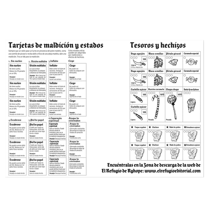 El Refugio de Ryhope Mausritter: Miel en las Vigas Expansión Juego de Rol El Refugio de Ryhope Mausritter: Miel en las Vigas Expansión Juego de Rol