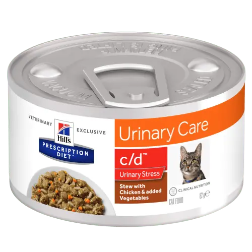 Hill's Feline c/d Urinary Stress Estofado de Pollo 24x82g Hill's Feline c/d Urinary Stress Estofado de Pollo 24x82g