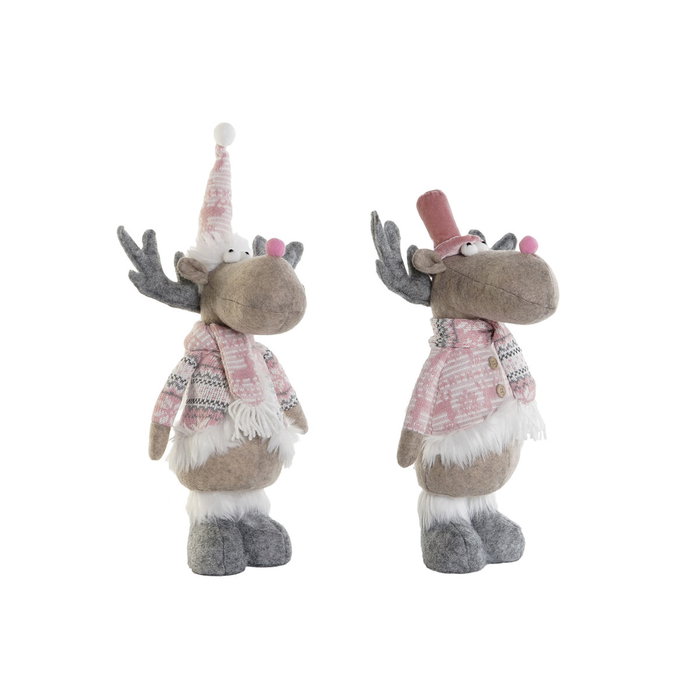 DKD Home Decor Figura de Poliéster RENO Surtido de 2 Unidades