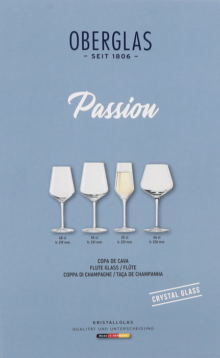 Inde Set 6 Copas Champagne Passion 25Cl 23cm