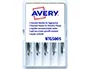 Avery TGS005 Repuesto Aguja Corta Estándar Base Plástico para Pistola de Navetes, Caja de 5 Unidades