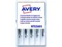 Avery TGS005 Repuesto Aguja Corta Estándar Base Plástico para Pistola de Navetes, Caja de 5 Unidades
