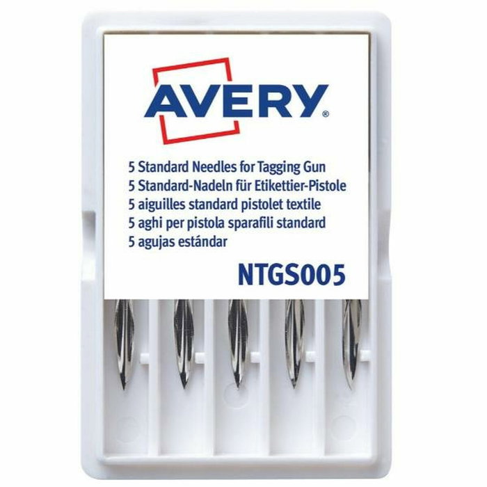 Avery Aguja de Repuesto Estándar para Pistola de Navetes TGS005, Caja de 5 Unidades Avery Aguja de Repuesto Estándar para Pistola de Navetes TGS005, Caja de 5 Unidades