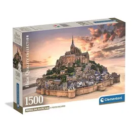 Clementoni Rompecabezas Compacto 1500 piezas Mont Saint-Michel - CLE8005125317301