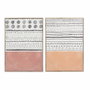 DKD Home Decor Cuadro Lienzo MDF 50x3x70 Boho Enmarcado (Pack de 2)