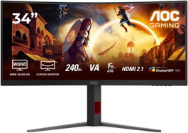 AOC CU34G4Z Monitor Gaming Curvo 34 pulg WQHD 240Hz Fast VA