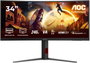 AOC CU34G4Z Monitor Gaming Curvo 34 pulg WQHD 240Hz Fast VA