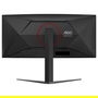 AOC CU34G4Z Monitor Gaming 34" Wide Quad HD, 1ms, Fast VA, Curvo 1500R, 240Hz, Negro/Rojo