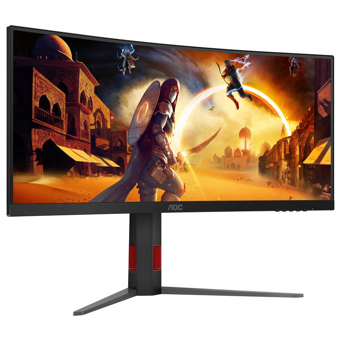 AOC CU34G4Z Monitor Gaming 34" Wide Quad HD, 1ms, Fast VA, Curvo 1500R, 240Hz, Negro/Rojo AOC CU34G4Z Monitor Gaming 34" Wide Quad HD, 1ms, Fast VA, Curvo 1500R, 240Hz, Negro/Rojo