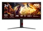 Monitor aoc g4 cu34g4z 34" 3440 x 1440 pixeles wide quad hd led negro, rojo
