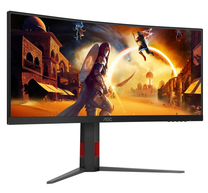 Monitor aoc g4 cu34g4z 34" 3440 x 1440 pixeles wide quad hd led negro, rojo Monitor aoc g4 cu34g4z 34" 3440 x 1440 pixeles wide quad hd led negro, rojo