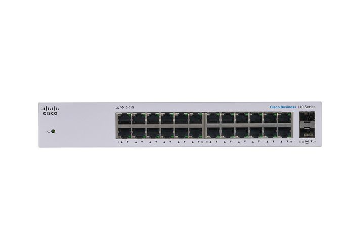 Cisco Unmanaged Switch, 24 x 10/100/1000 Puertos, 2 x Gigabit SFP Combo, EU, RF