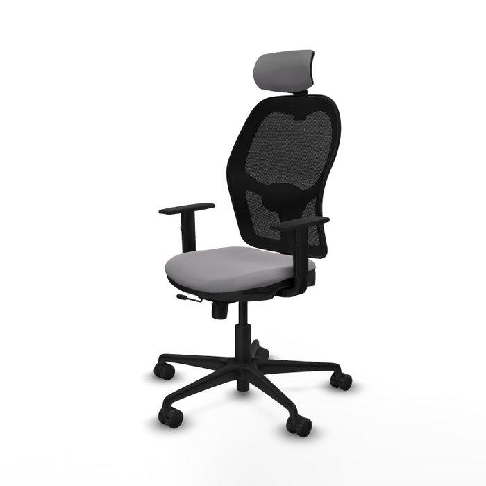 PIQUERAS Y CRESPO Silla de oficina Jorquera con mecanismo Sincro/Traslack Gris y Negro PIQUERAS Y CRESPO Silla de oficina Jorquera con mecanismo Sincro/Traslack Gris y Negro