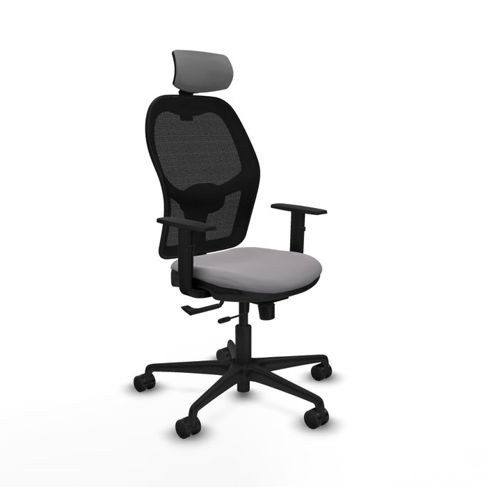 PIQUERAS Y CRESPO Silla de oficina Jorquera con mecanismo Sincro/Traslack Gris y Negro PIQUERAS Y CRESPO Silla de oficina Jorquera con mecanismo Sincro/Traslack Gris y Negro