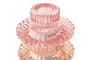 DKD Home Decor Portavelas de Cristal Multicolor 8x8x12,5 cm