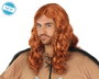 Atosa Peluca Vikingo con Trenzas Rojas para Hombre y Mujer