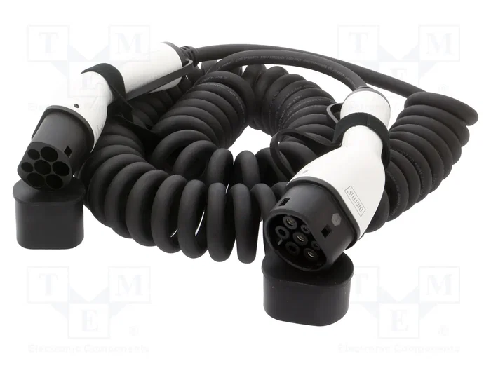 DIGITUS Cable de Carga para Coches Eléctricos Espiral 7,4kW 32A 10m DIGITUS Cable de Carga para Coches Eléctricos Espiral 7,4kW 32A 10m