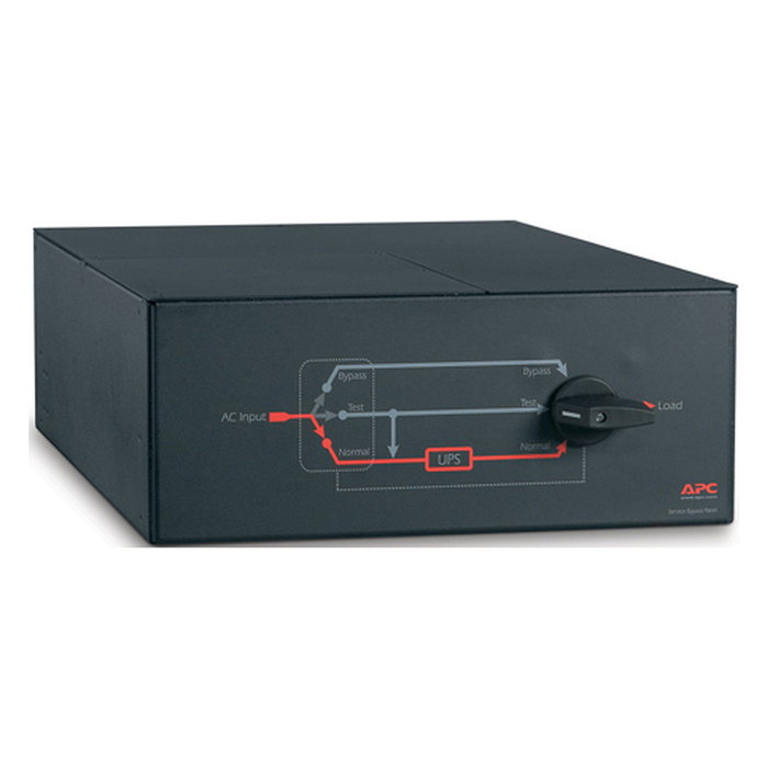APC Bypass Switch Panel de Servicio, Interruptor de Derivación Montaje en Rack 4U, 230V, 100A, 20000 VA, Negro, SBP16KRMI4U