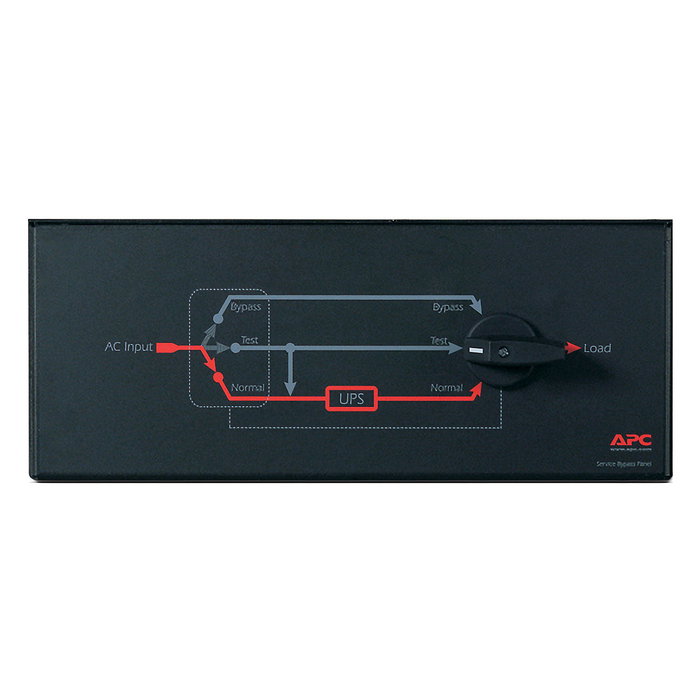 APC Bypass Switch Panel de Servicio, Interruptor de Derivación Montaje en Rack 4U, 230V, 100A, 20000 VA, Negro, SBP16KRMI4U