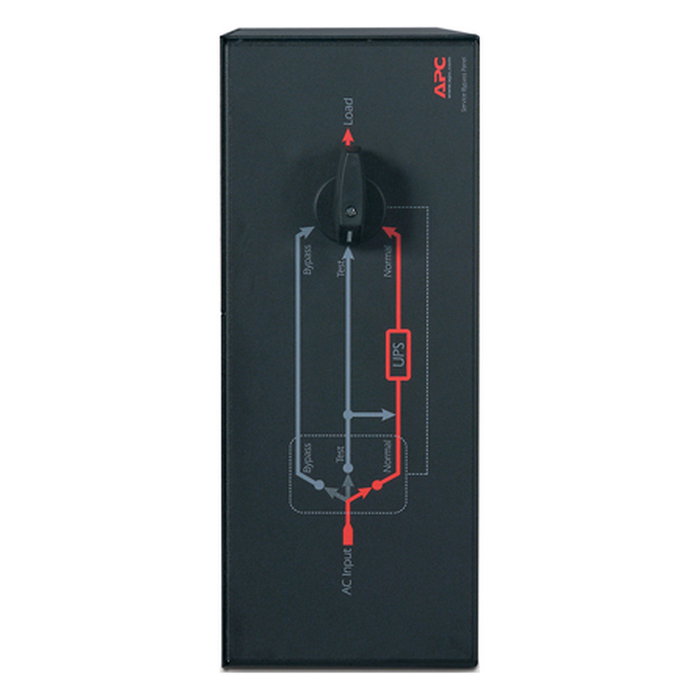 APC Bypass Switch Panel de Servicio, Interruptor de Derivación Montaje en Rack 4U, 230V, 100A, 20000 VA, Negro, SBP16KRMI4U