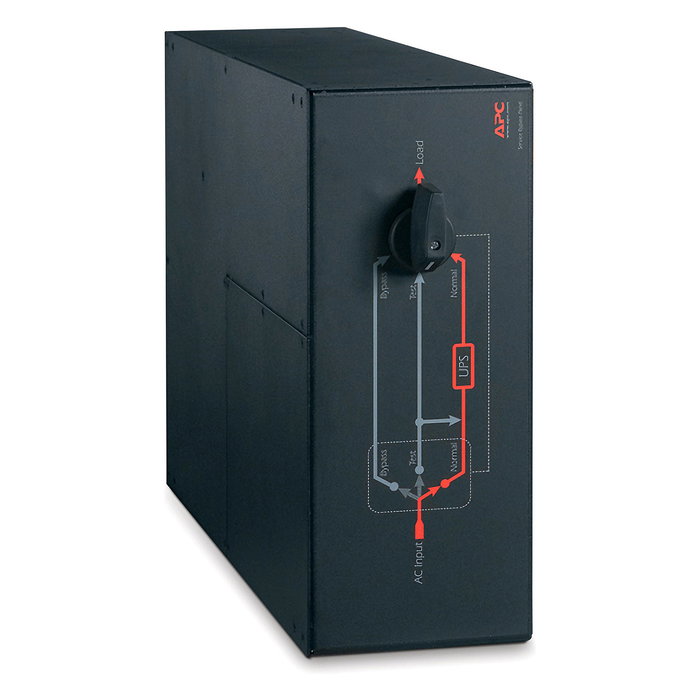 APC Bypass Switch Panel de Servicio, Interruptor de Derivación Montaje en Rack 4U, 230V, 100A, 20000 VA, Negro, SBP16KRMI4U
