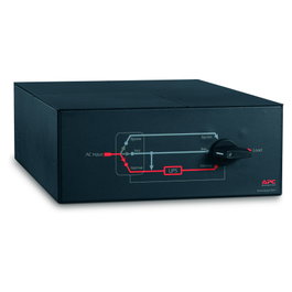 APC Bypass Switch Panel de Servicio, Interruptor de Derivación Montaje en Rack 4U, 230V, 100A, 20000 VA, Negro, SBP16KRMI4U