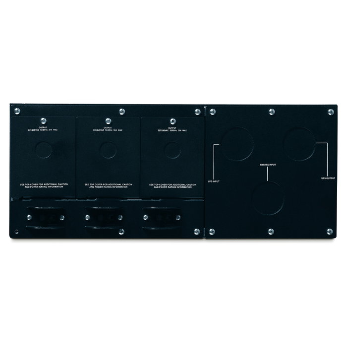 APC Bypass Switch Panel de Servicio, Interruptor de Derivación Montaje en Rack 4U, 230V, 100A, 20000 VA, Negro, SBP16KRMI4U