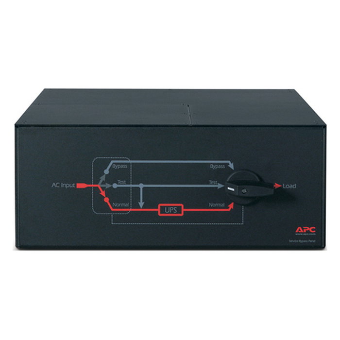 APC Bypass Switch Panel de Servicio, Interruptor de Derivación Montaje en Rack 4U, 230V, 100A, 20000 VA, Negro, SBP16KRMI4U