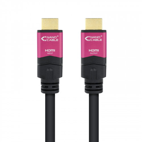 Nanocable Cable HDMI V2.0 con Repetidor 30m 4K@60Hz 18Gbps Negro