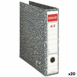 Dohe Archiclás Archivador de Palanca Folio Lomo Ancho Gris Jaspeado (Set de 20)