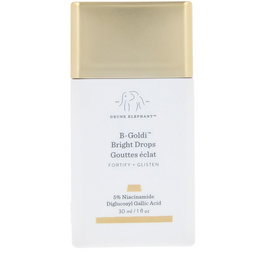 Drunk Elephant B-GOLDI BRIGHT DROPS Suero Iluminador con 5% Niacinamida para Unificar Tono y Resplandor Dorado, 30 ml