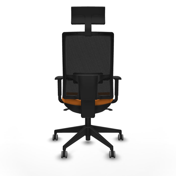 PIQUERAS Y CRESPO Silla de oficina Horna Naranja y Negro