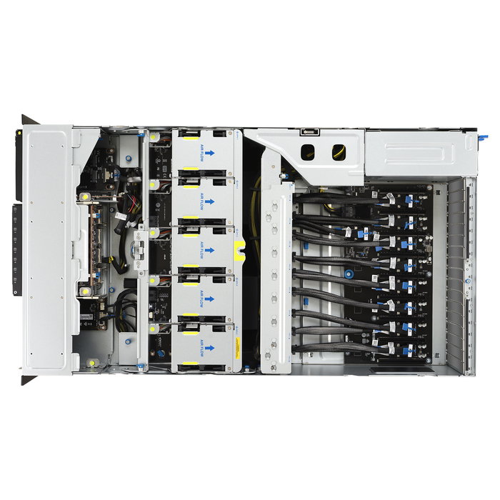 ASUS ESC8000A-E13 Server Rack 4U Dual LGA 6096 Socket para AMD EPYC 9005, 24x DDR5-SDRAM, 11x PCIe x16 Gen5, 3200W 80 PLUS Titanium PSU