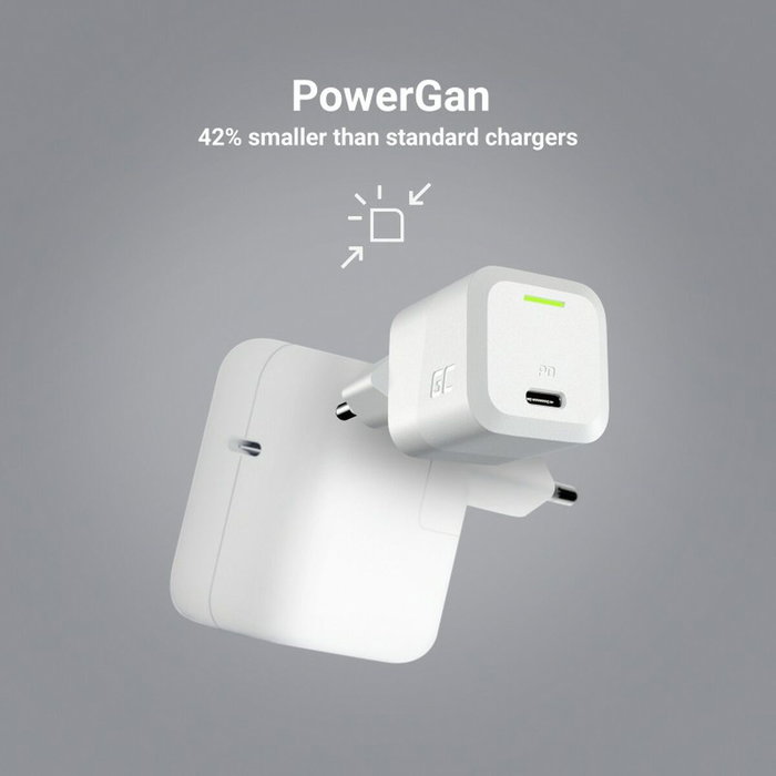 Green Cell Cargador USB-C Power Delivery 33W Blanco CHARGC06W