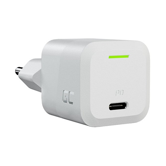 Green Cell Cargador de red USB-C 33W GaN Blanco Green Cell Cargador de red USB-C 33W GaN Blanco