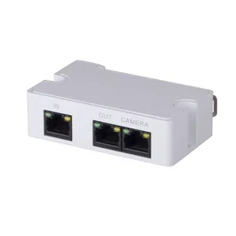 Dahua PFT1300 Repetidor / Ampliador de Red PoE+LAN, 1 Puerto, IEEE 802.3af/at, Distancia 300m, Blanco