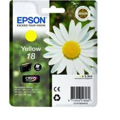 Epson T180440 Cartucho de Tinta Amarillo para Impresoras Epson XP-102/205/305/405/30 Epson T180440 Cartucho de Tinta Amarillo para Impresoras Epson XP-102/205/305/405/30